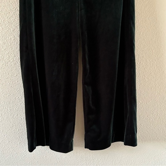 CYNTHIA ROWLEY Forest Green Paper Bag Waist Culottes Women Size Small - Picture 2 of 7
